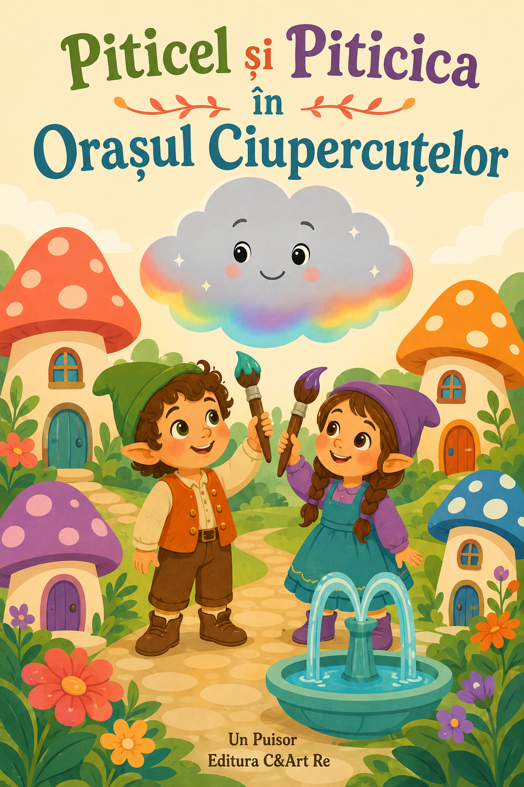 Coperta poveștii Piticel și Piticica în Orașul Ciupercuțelor
